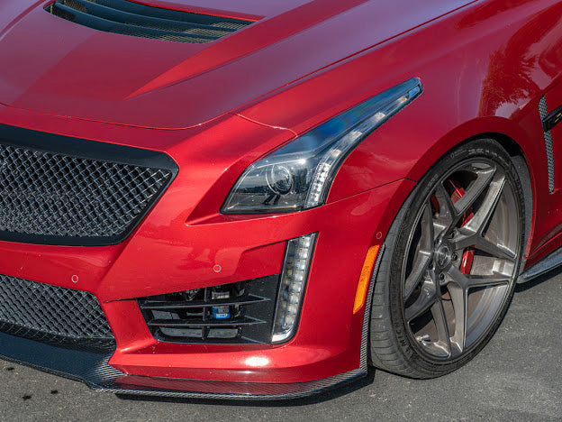 2016-2019 CTS-V3  | FRONT LIP SPLITTER GROUND EFFECTS AND WHEEL ARCHES - CARBON FIBER